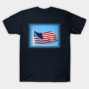 USA Betsy Ross Flag Waving First United States Flag Vote Election 102 T-Shirt